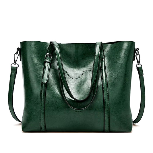 Shoulder Bags for Women Oil Wax Leather Handbag 