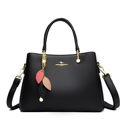 New High Quality Leather Women Tote Bag 