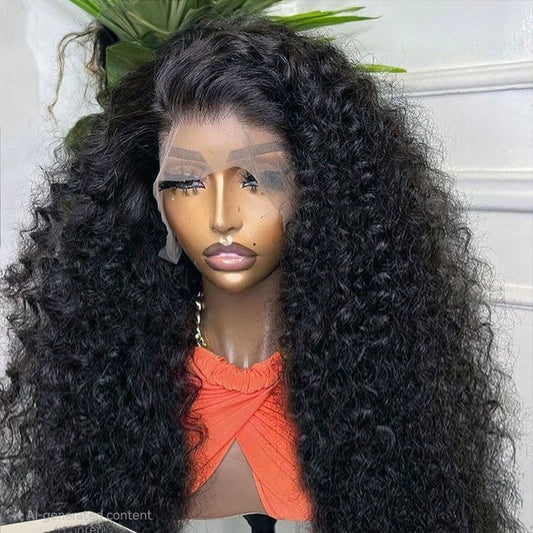 Transparent 13x4 13x6 HD Water Wave Lace Front Wigs Curly Human Hair Wigs Deep Wave Lace Frontal Wigs For Women Pre Plucked