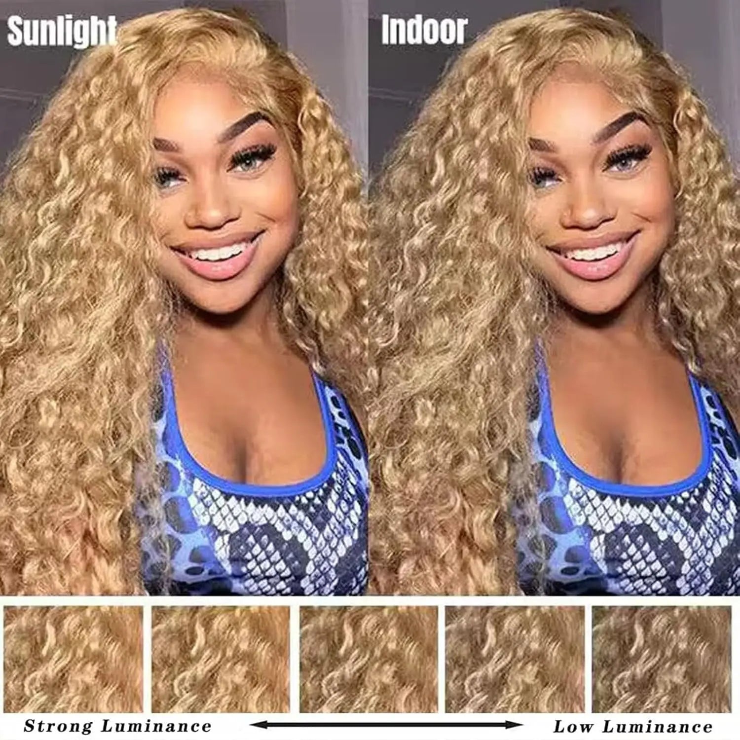 Light Brown 27 Curly Human Hair Wig Lace Frontal Closure Jerry Wave Human Hair Wig Pre Plucked Pre Cut Lace Frontal Closure Glueless Wigs Elastic Band 200% Density