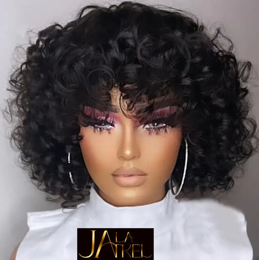 Curly Bob Wig 