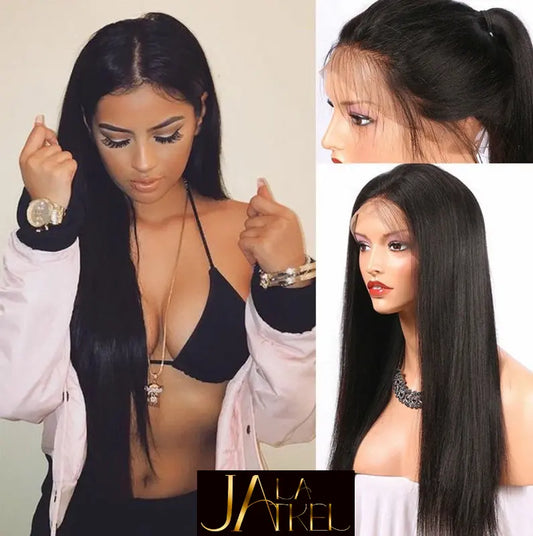 Natural Brazilian Full Lace Human Hair Wigs Glueless Jay La Trel