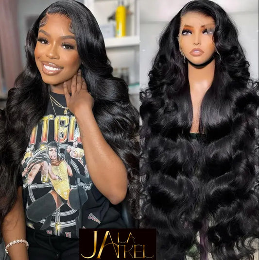 28 Inch Body Wave Full Lace Frontal Wigs Human Hair 180% Brazilian Virgin Body Wave Pre Plucked with Baby Hair Pre Bleached⭐⭐⭐⭐⭐ Jay La Trel