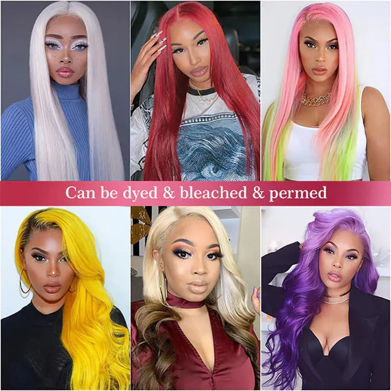 Lolly 40 Inch 613 Blonde Lace Front Wig Body Wave 13X4 HD Lace Front Human Hair Wigs Pre Plucked Blonde Wigs