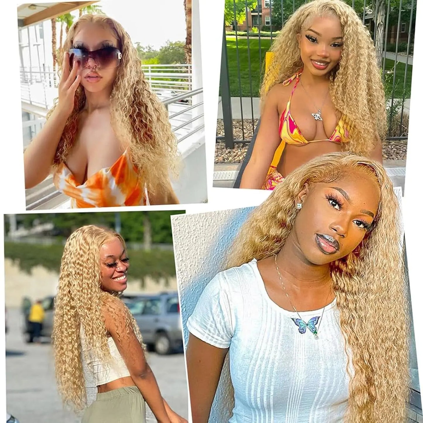 Light Brown 27 Curly Human Hair Wig Lace Frontal Closure Jerry Wave Human Hair Wig Pre Plucked Pre Cut Lace Frontal Closure Glueless Wigs Elastic Band 200% Density